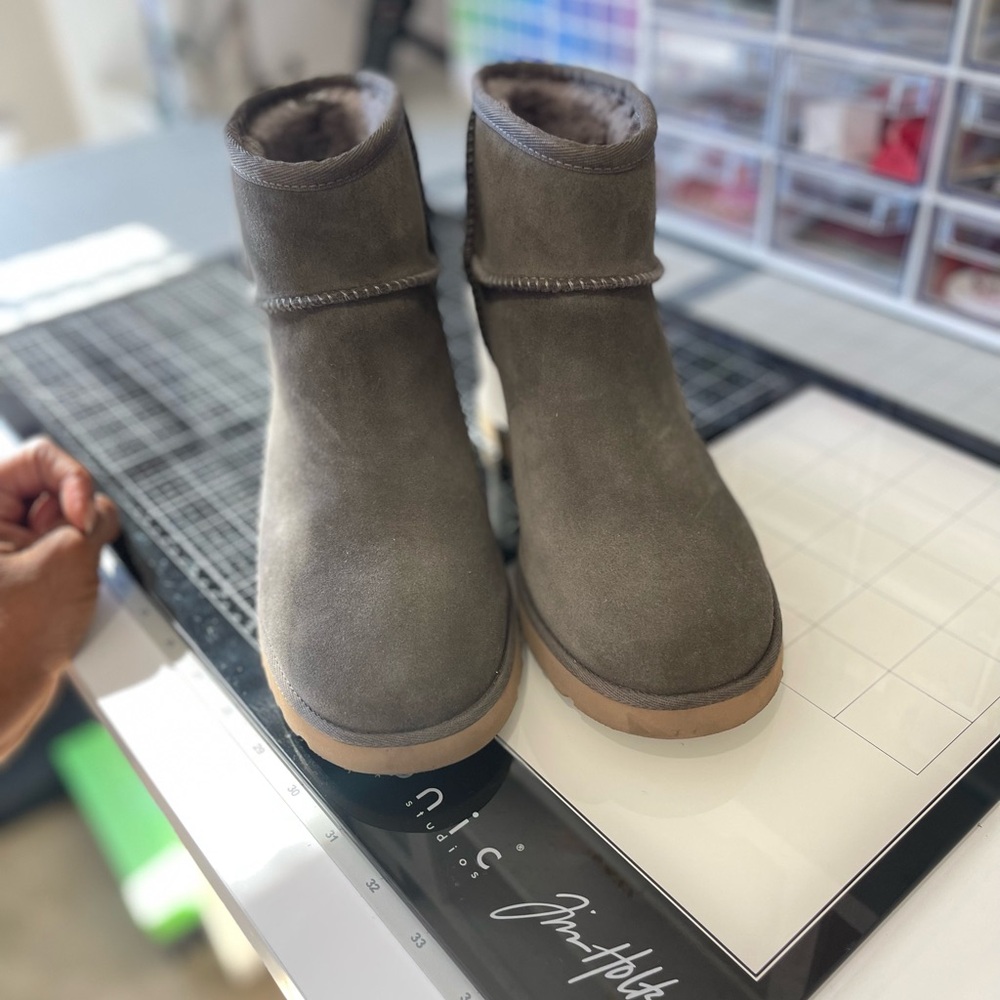 UGG Taupe Suede Boots